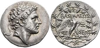 Kingdom of Macedonia. Perseus, 178 – 168 Tetradrachm, Amphipolis circa 174-170, AR 32 mm, 16.88 g. Diademed head of...