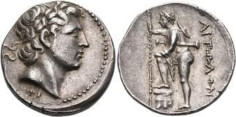 Aetolia, Aetolian League Stater circa 220-205, AR 25 mm, 10.64 g. Laureate head of Apollo r.; below, ΦΙ. Rev....