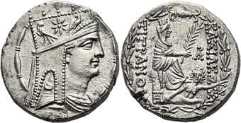 Kings of Armenia, Tigranes II 'the Great', 95 – 56 Tetradrachm, Tigranocerta circa 80-68, AR 26 mm, 15.25 g. Diademed...