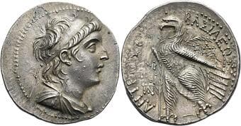 Seleucid kings, Antiochus VII Euergets (Sidetes), 138 – 129 Tetradrachm, Sidon 137-136, AR 31 mm, 14.11 g. Diademed...