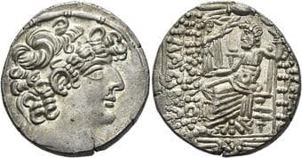 Seleucis and Pieria, Seleucia Aulus Gabinius, proconsul, 57-55 BC. Tetradrachm in the name and types of Philip I circa...