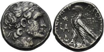 Ptolemaic kings of Egypt. Cleopatra VII and Ptolemy XV Caesarion, 47 – 30 Tetradrachm, Alexandria circa 37-36, AR 24...