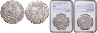HOUSE OF HABSBURG ARCHDUKE FERDINAND (1564 - 1595) 1 Thaler Archduke Ferdinand (1564 - 1595), b. l. , Hall, Dav. 8099...