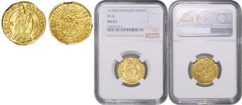 HOUSE OF HABSBURG MATTHIAS II (1608 - 1619) 1 Ducat, 1610, KB, Fr 81 NGC MS 63 MATYÁŠ II. (1608 - 1619) 1...