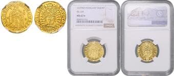 HOUSE OF HABSBURG FERDINAND III (1637 - 1657) 1 Ducat, 1639, KB, Fr 109 NGC MS 67* FERDINAND III. (1637 - 1657) ...