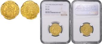 HOUSE OF HABSBURG FERDINAND III (1637 - 1657) 1 Ducat, 1641, KB, Fr 109 NGC MS 66 FERDINAND III. (1637 - 1657) 1...