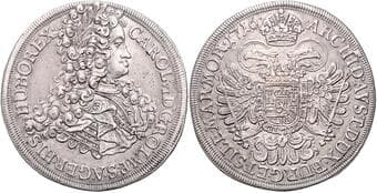 HOUSE OF HABSBURG CHARLES VI (1711 - 1740) 1 Thaler, 1716, Praha, 28,38g, Hal 1799 EF | EF KAREL VI. (1711 -...