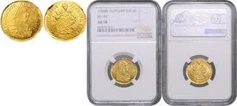 HOUSE OF HABSBURG MARIA THERESA (1740 - 1780) 1 Ducat, 1768, B L, Fr 182 NGC AU 58 | Mimořádný exemplář! |...