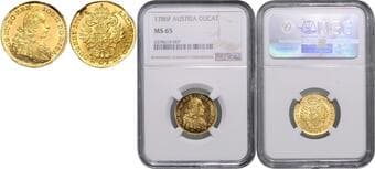 HOUSE OF HABSBURG JOSEPH II (1765 - 1790) 1 Ducat, 1786, F, Früh 1036 NGC MS 65 | Mimořádný exemplář! |...
