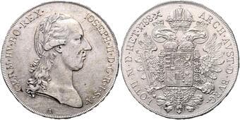 HOUSE OF HABSBURG JOSEPH II (1765 - 1790) 1 Thaler, 1788, A, 28g, Früh 1079 EF | EF , mírně čištěný |...