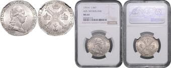 HOUSE OF HABSBURG LEOPOLD II (1790 - 1792) 1/4 Thaler, 1791, H, Früh 1598 NGC MS 64 | Mimořádný exemplář! |...
