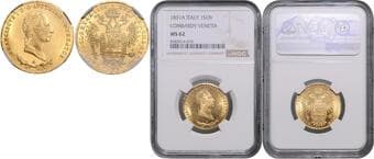 HOUSE OF HABSBURG FRANCIS II / I (1792 - 1806 - 1835) Sovrano, 1831, A, Früh 599 NGC MS 62 FRANTIŠEK II. / I....