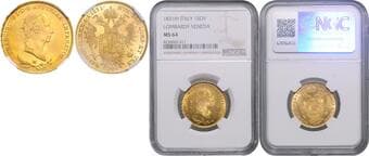 HOUSE OF HABSBURG FRANCIS II / I (1792 - 1806 - 1835) Sovrano, 1831, M, Früh 600 NGC MS 64 FRANTIŠEK II. / I....
