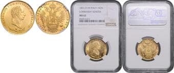 HOUSE OF HABSBURG FRANCIS II / I (1792 - 1806 - 1835) Sovrano, 1831, M, Früh 600 NGC MS 62 FRANTIŠEK II. / I....