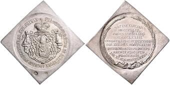 HOUSE OF HABSBURG FRANZ JOSEPH I (1848 - 1916) Silver Enthronement Klippe, Francis of Paula, Count of...