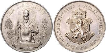 HOUSE OF HABSBURG FRANZ JOSEPH I (1848 - 1916) Silver Medal for Merit, Central Beekeeping Association for the Kingdom...