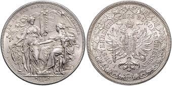 HOUSE OF HABSBURG FRANZ JOSEPH I (1848 - 1916) Silver Medal Ist Austrian Federal Shooting Festival Vienna, 1880,...