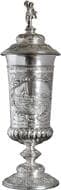 HOUSE OF HABSBURG FRANZ JOSEPH I (1848 - 1916) Silver Shooting Cup VII Moravian and Jubilee (400th Anniversary)...