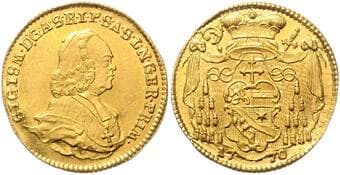 SALZBURG SIEGMUND III CHRISTOPH GRAF VON SCHRATTENBACH (1753 - 1771) 1 Ducat Siegmund Christoph Graf von...