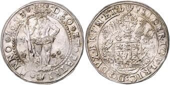 GERMAN STATES BRUNSWICK - WOLFENBÜTTEL 1 Thaler Frederick Ulrich, Duke of Brunswick-Lüneburg (1613 - 1634), 1633,...