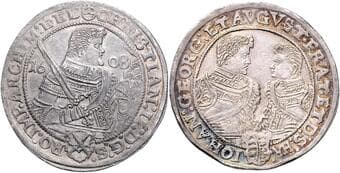 GERMAN STATES SAXONY 1 Thaler Christian II, John George, August (1591 - 1611), 1608, 29,24g, Dav 7566 EF | EF ...
