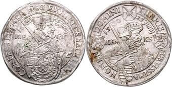 GERMAN STATES SAXONY 1 Thaler John George I, Elector of Saxony (1616 - 1656), 1530/1630, 29,19g, Dav 7605 EF | EF ,...