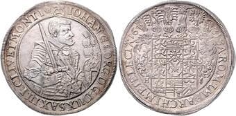GERMAN STATES SAXONY 1 Thaler John George I, Elector of Saxony (1616 - 1656), 1631, 29,17g, Dav 7601 EF | EF ,...