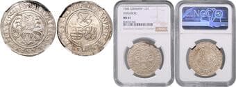 GERMAN STATES SAXONY-ERNESTINE LINE ANNABERG 1/2 Thaler John Frederick I and Maurice, Elector of Saxony (1541 -...