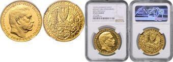 GERMAN STATES SINCE 1871 WEIMAR REPUBLIC Gold Medal Weimar Republic Paul von Hindenburg, To commemorate his 80th...