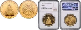 AUSTRIA REPUBLIC OF AUSTRIA 100 Schilling, 1937, ANK 6 NGC PL 62+ RAKOUSKÁ REPUBLIKA 100 Schilling, 1937, ANK 6...