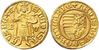 HUNGARY | TRANSYLVANIA LADISLAUS V (1453 - 1457) Goldgulden Ladislaus V (1453 - 1457), b. l. , 3,54g, Husz 637 EF |...