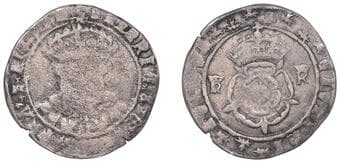 The Gary Oddie Collection of English Regal Shillings
Henry VIII (1509-1547), Third coinage, Testoon, Southwark, mm....