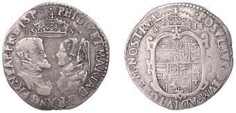 The Gary Oddie Collection of English Regal Shillings
Philip and Mary (1554-1558), Shilling, 1554, full titles, mark...