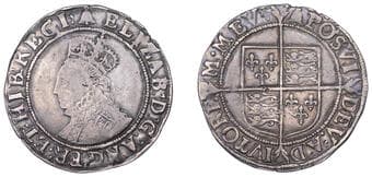 The Gary Oddie Collection of English Regal Shillings
Elizabeth I (1558-1603), Sixth issue, Shilling, mm. bell, bust...
