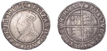The Gary Oddie Collection of English Regal Shillings
Elizabeth I (1558-1603), Sixth issue, Shilling, mm. escallop,...