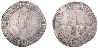 The Gary Oddie Collection of English Regal Shillings
Elizabeth I (1558-1603), Sixth issue, Shilling, mm. key, bust...