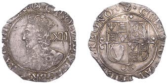 The Gary Oddie Collection of English Regal Shillings
Charles I (1625-1649), Tower mint, Shilling, Gp G [North Gp F,...