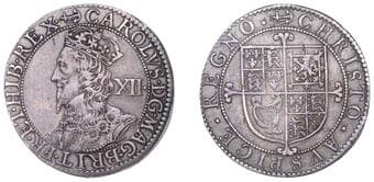 The Gary Oddie Collection of English Regal Shillings
Charles I (1625-1649), Briot's Second Milled issue, Shilling,...