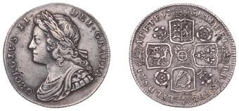The Gary Oddie Collection of English Regal Shillings
George II (1727-1760), Shilling, 1731, roses and plumes, crowns...