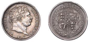 The Gary Oddie Collection of English Regal Shillings
George III (1760-1820), New coinage, Shilling, 1817, normal 7...
