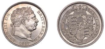 The Gary Oddie Collection of English Regal Shillings
George III (1760-1820), New coinage, Proof Shilling, 1817,...