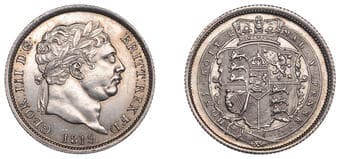 The Gary Oddie Collection of English Regal Shillings
George III (1760-1820), New coinage, Shilling, 1819, 5.65g/12h...