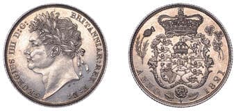 The Gary Oddie Collection of English Regal Shillings
George IV (1820-1830), Shilling, 1821, 5.66g/6h (ESC 2396; S...