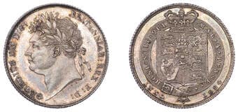 The Gary Oddie Collection of English Regal Shillings
George IV (1820-1830), Shilling, 1824, 5.66g/6h (ESC 2400; S...