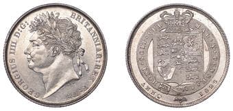 The Gary Oddie Collection of English Regal Shillings
George IV (1820-1830), Shilling, 1825, type 2, 5.67g/6h (ESC...