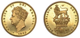 The Gary Oddie Collection of English Regal Shillings
George IV (1820-1830), Pattern Shilling, 1825, in Barton's...