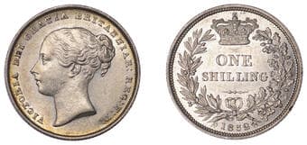 The Gary Oddie Collection of English Regal Shillings
Victoria (1837-1901), Shilling, 1852, 5.64g/6h (ESC 3001; S...