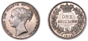 The Gary Oddie Collection of English Regal Shillings
Victoria (1837-1901), Shilling, 1855, 5.66g/6h (ESC 3006; S...