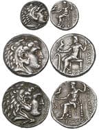 Kings of Macedon, Alexander III (336-323 BC), tetradrachms (2), Babylon and uncertain mint, early posthumous issues,...