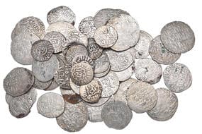 Islamic, Mamluk, Baybars (658-676; 1260-77), silver issues (36), with heraldic lion; other silver of Faraj (1),...